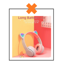 Koptelefoon kattenoortjes zwart